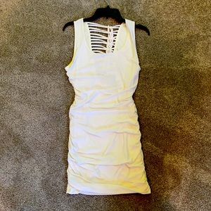 White body-con dress